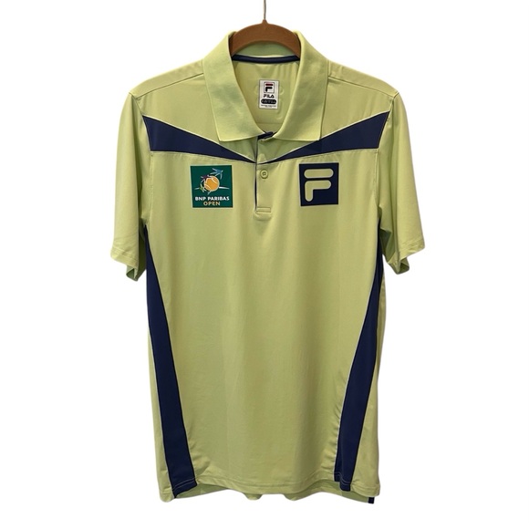 NEW! FILA 2025 Official BNP Paribas Open Tennis Polo Shirt Men’s Size XXL, 3XL - Picture 1 of 13